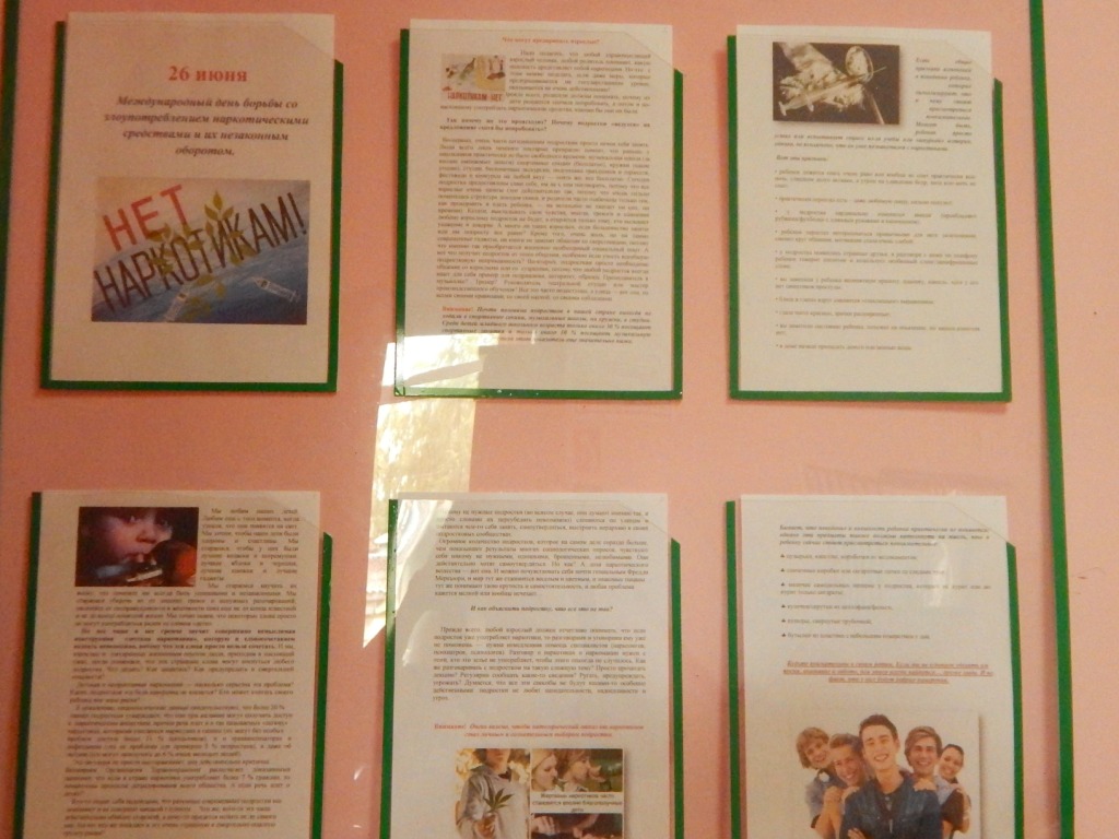 26 июня  - Международный   день  борьбы с наркоманией